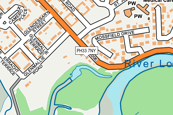 PH33 7NY map - OS OpenMap – Local (Ordnance Survey)