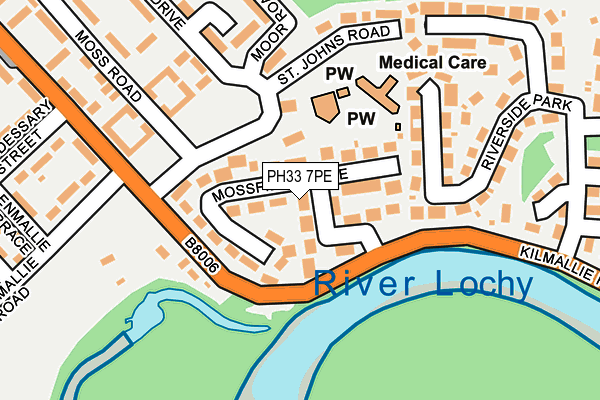PH33 7PE map - OS OpenMap – Local (Ordnance Survey)