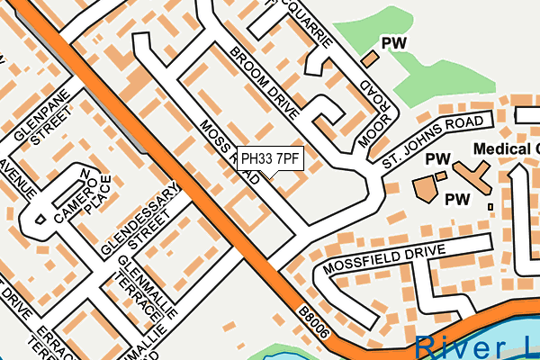 PH33 7PF map - OS OpenMap – Local (Ordnance Survey)