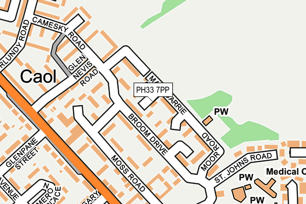 PH33 7PP map - OS OpenMap – Local (Ordnance Survey)