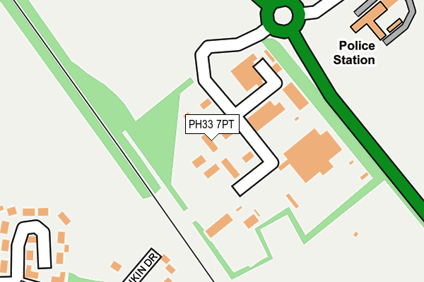 PH33 7PT map - OS OpenMap – Local (Ordnance Survey)