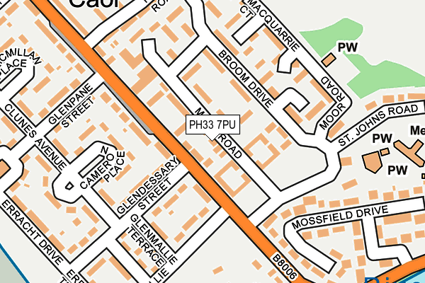 PH33 7PU map - OS OpenMap – Local (Ordnance Survey)