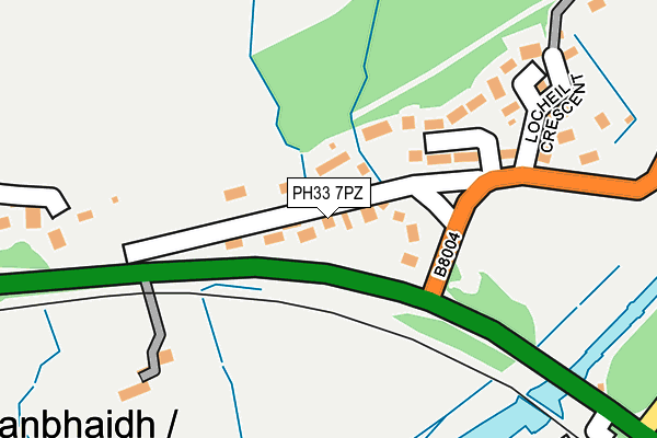 PH33 7PZ map - OS OpenMap – Local (Ordnance Survey)