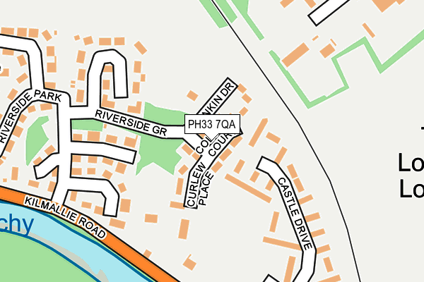 PH33 7QA map - OS OpenMap – Local (Ordnance Survey)