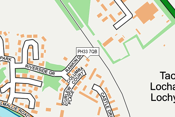 PH33 7QB map - OS OpenMap – Local (Ordnance Survey)