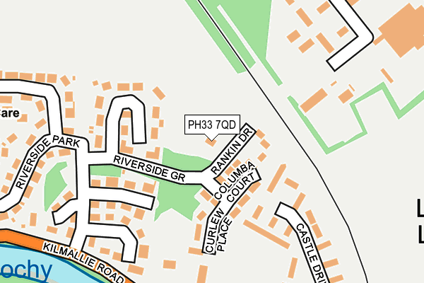 PH33 7QD map - OS OpenMap – Local (Ordnance Survey)