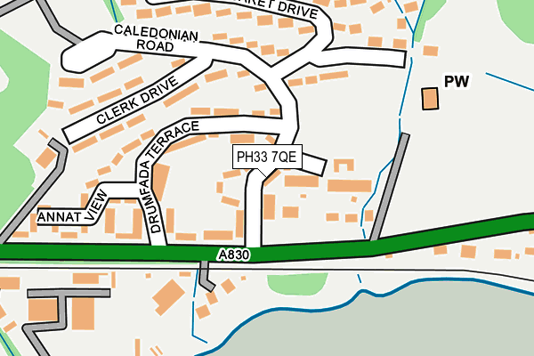 PH33 7QE map - OS OpenMap – Local (Ordnance Survey)