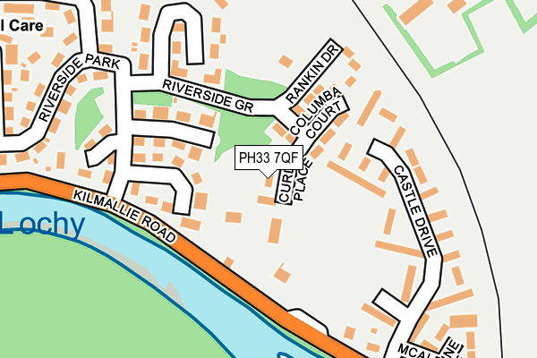 PH33 7QF map - OS OpenMap – Local (Ordnance Survey)
