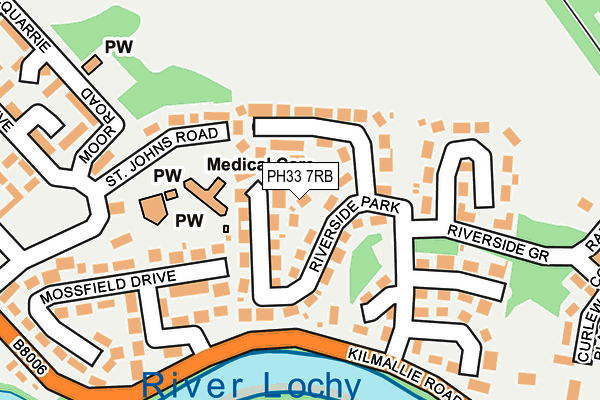 PH33 7RB map - OS OpenMap – Local (Ordnance Survey)