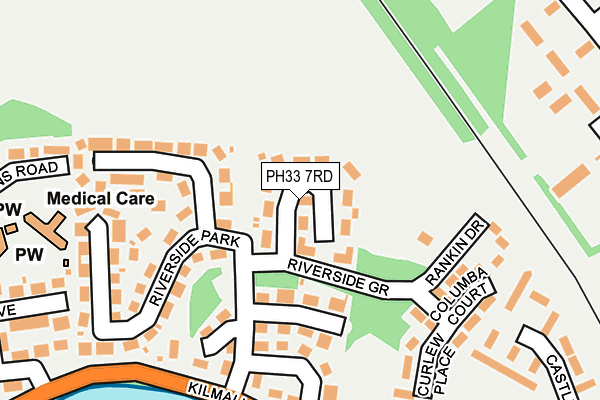 PH33 7RD map - OS OpenMap – Local (Ordnance Survey)