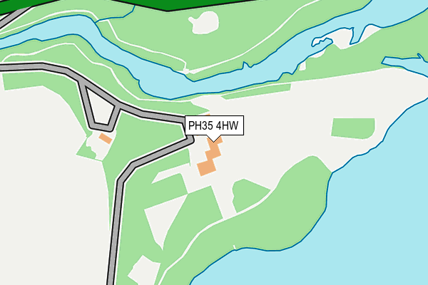 PH35 4HW map - OS OpenMap – Local (Ordnance Survey)
