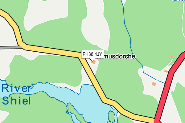 PH36 4JY map - OS OpenMap – Local (Ordnance Survey)