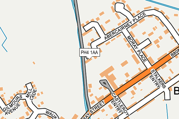 PH4 1AA map - OS OpenMap – Local (Ordnance Survey)