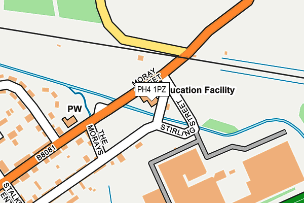 PH4 1PZ map - OS OpenMap – Local (Ordnance Survey)