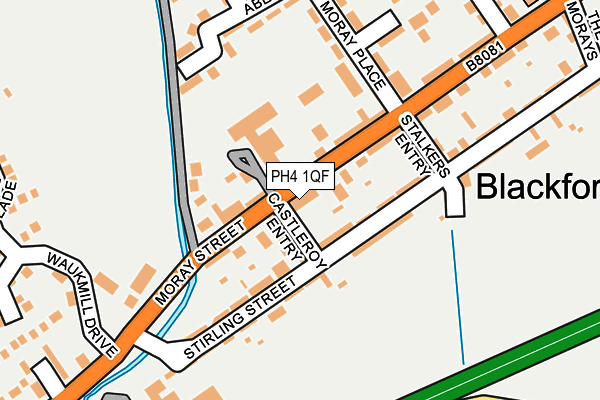 PH4 1QF map - OS OpenMap – Local (Ordnance Survey)