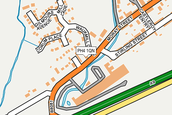 PH4 1QN map - OS OpenMap – Local (Ordnance Survey)