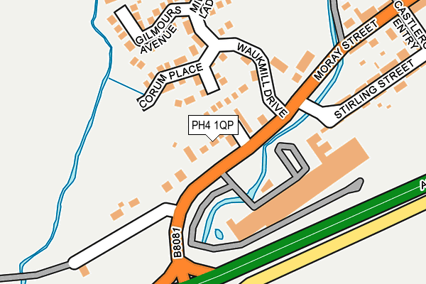 PH4 1QP map - OS OpenMap – Local (Ordnance Survey)