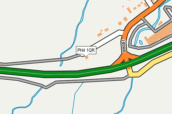 PH4 1QR map - OS OpenMap – Local (Ordnance Survey)