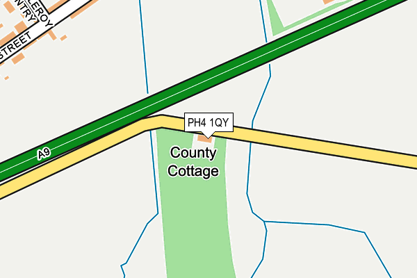 PH4 1QY map - OS OpenMap – Local (Ordnance Survey)