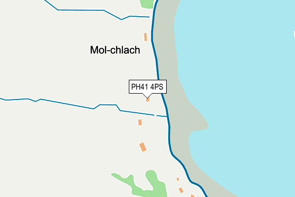 PH41 4PS map - OS OpenMap – Local (Ordnance Survey)