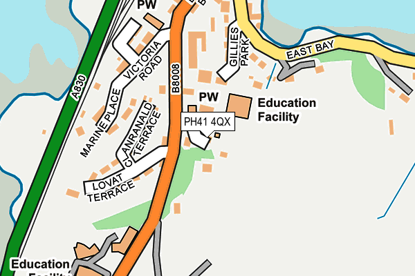 PH41 4QX map - OS OpenMap – Local (Ordnance Survey)