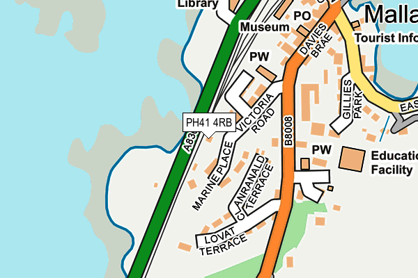 PH41 4RB map - OS OpenMap – Local (Ordnance Survey)