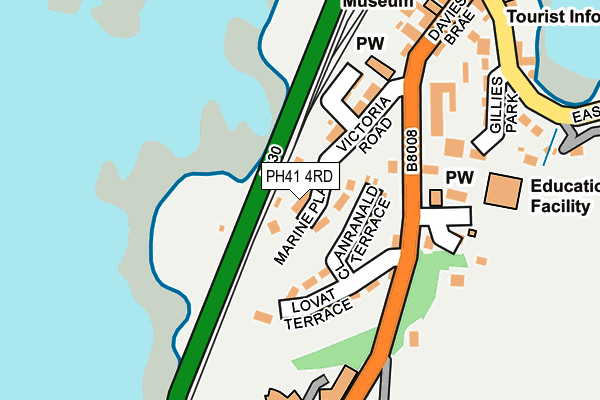 PH41 4RD map - OS OpenMap – Local (Ordnance Survey)