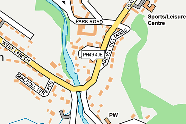 PH49 4JE map - OS OpenMap – Local (Ordnance Survey)