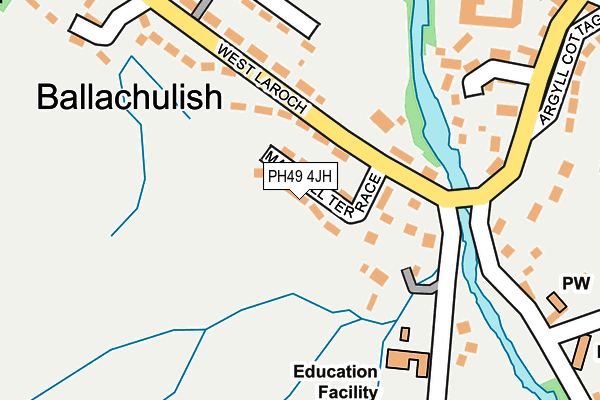 PH49 4JH map - OS OpenMap – Local (Ordnance Survey)