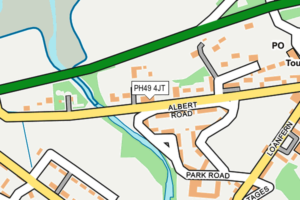 PH49 4JT map - OS OpenMap – Local (Ordnance Survey)