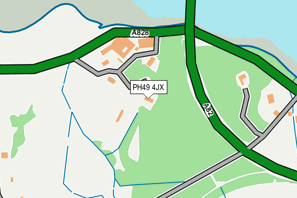 PH49 4JX map - OS OpenMap – Local (Ordnance Survey)