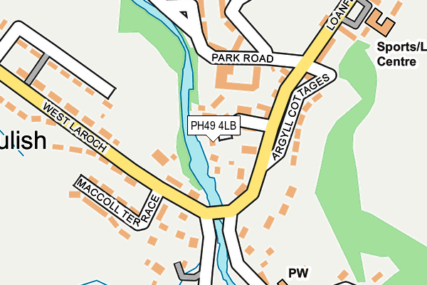PH49 4LB map - OS OpenMap – Local (Ordnance Survey)