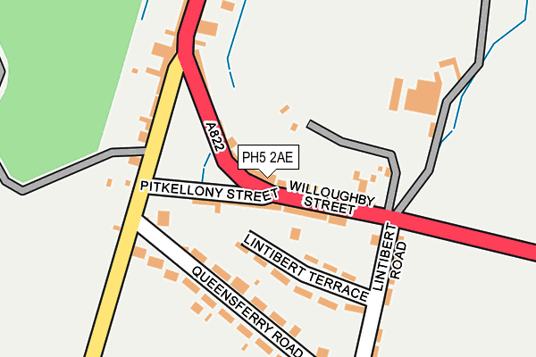 PH5 2AE map - OS OpenMap – Local (Ordnance Survey)