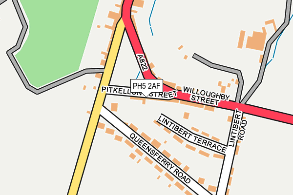 PH5 2AF map - OS OpenMap – Local (Ordnance Survey)