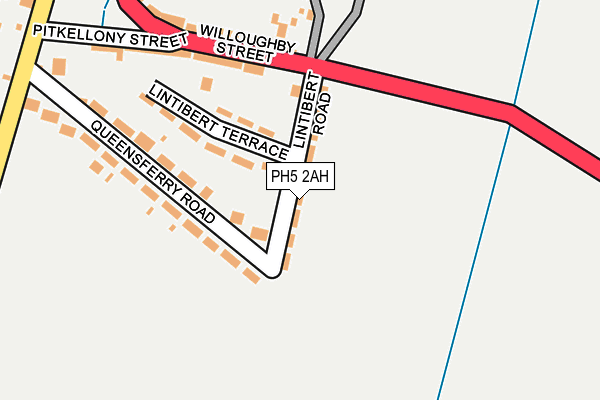 PH5 2AH map - OS OpenMap – Local (Ordnance Survey)