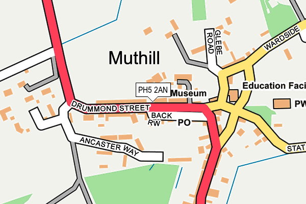 PH5 2AN map - OS OpenMap – Local (Ordnance Survey)