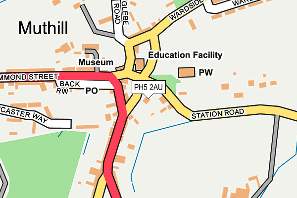 PH5 2AU map - OS OpenMap – Local (Ordnance Survey)