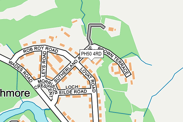 PH50 4RD map - OS OpenMap – Local (Ordnance Survey)