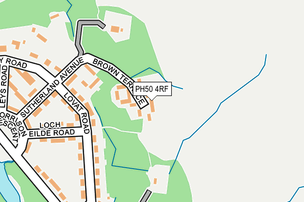 PH50 4RF map - OS OpenMap – Local (Ordnance Survey)