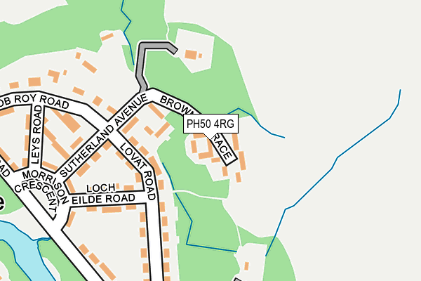 PH50 4RG map - OS OpenMap – Local (Ordnance Survey)