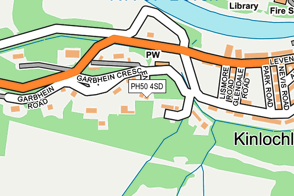 PH50 4SD map - OS OpenMap – Local (Ordnance Survey)