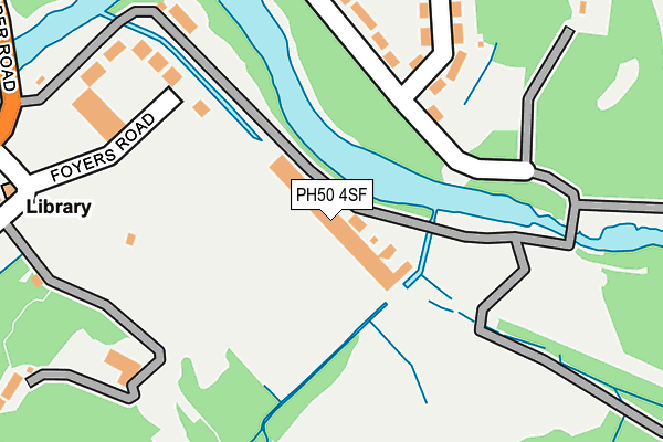 PH50 4SF map - OS OpenMap – Local (Ordnance Survey)