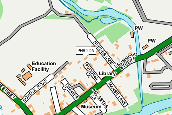 PH6 2DA map - OS OpenMap – Local (Ordnance Survey)