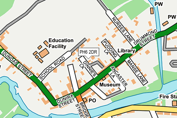 PH6 2DR map - OS OpenMap – Local (Ordnance Survey)