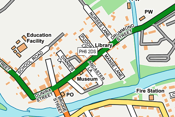 PH6 2DS map - OS OpenMap – Local (Ordnance Survey)