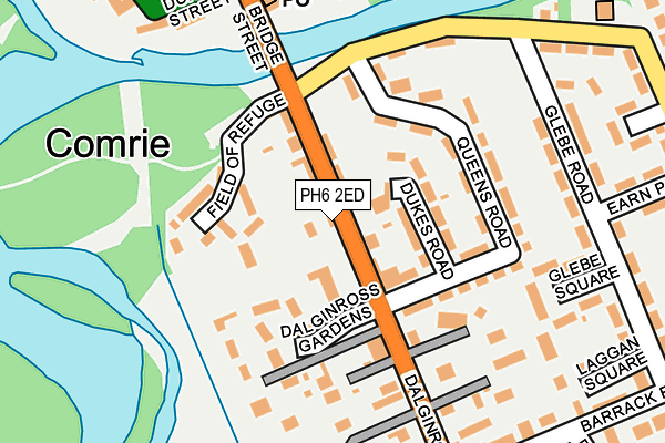 PH6 2ED map - OS OpenMap – Local (Ordnance Survey)