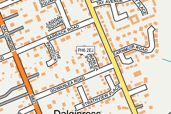 PH6 2EJ map - OS OpenMap – Local (Ordnance Survey)