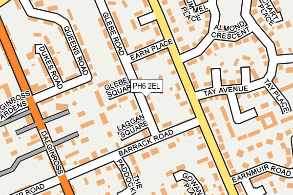 PH6 2EL map - OS OpenMap – Local (Ordnance Survey)