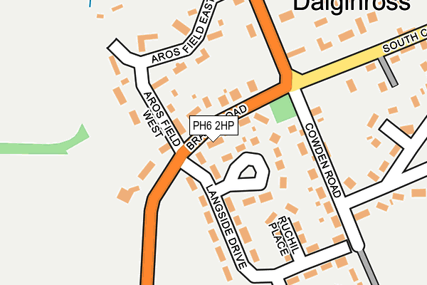 PH6 2HP map - OS OpenMap – Local (Ordnance Survey)