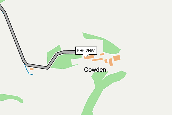 PH6 2HW map - OS OpenMap – Local (Ordnance Survey)
